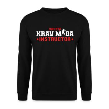 Krav Maga Apparel Israeli Self - Unisex Pullover - Schwarz - Vorne - Alina (178cm) & Michal (187cm)