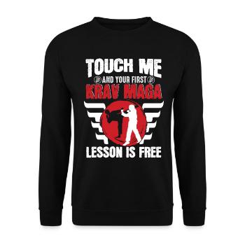 Krav Maga Apparel Israélien Self - Sweat-shirt Unisexe - noir - Devant - Alina (178cm) & Michal (187cm)