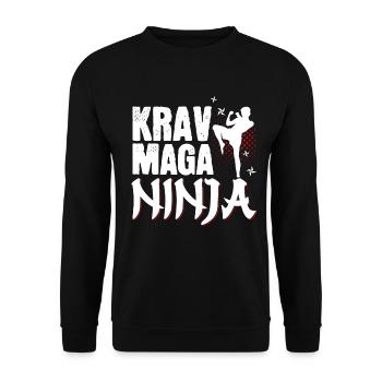 Krav Maga Apparel Israeli Self - Unisex Pullover - Schwarz - Vorne - Alina (178cm) & Michal (187cm)