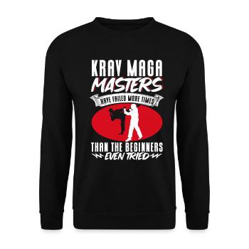Krav Maga Apparel Israélien Self - Sweat-shirt Unisexe - noir - Devant - Alina (178cm) & Michal (187cm)