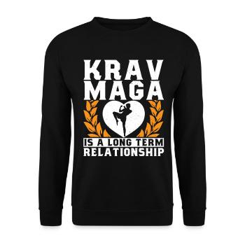 Krav Maga Apparel Israélien Self - Sweat-shirt Unisexe - noir - Devant - Alina (178cm) & Michal (187cm)