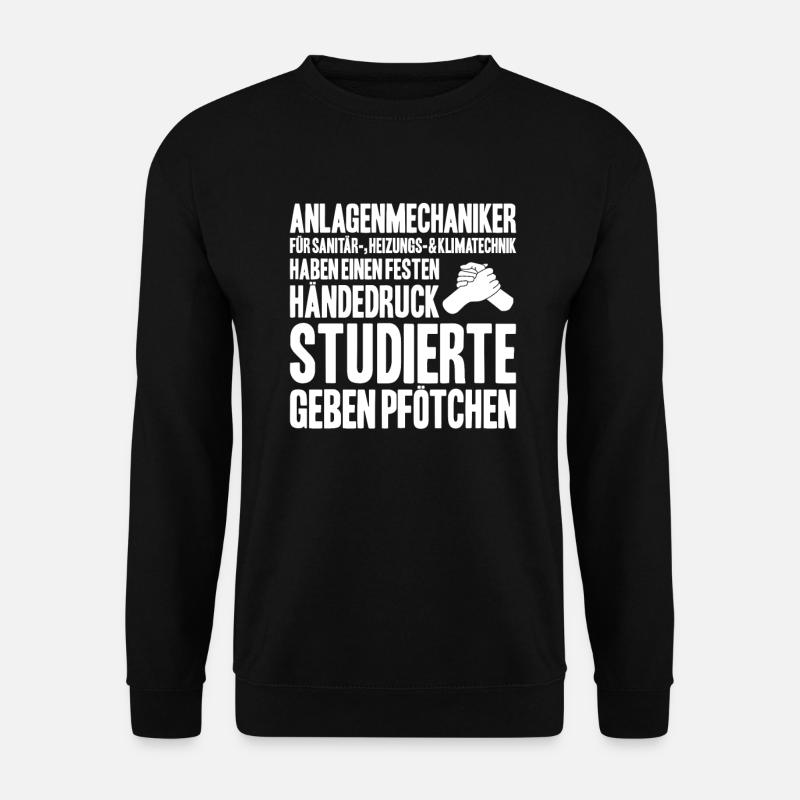 Anlagenmechaniker Klempner Plumber Sanitär Heizung - Unisex Pullover - Schwarz