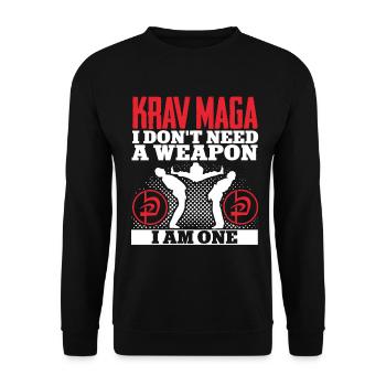 Krav Maga Apparel Israélien Self - Sweat-shirt Unisexe - noir - Devant - Alina (178cm) & Michal (187cm)