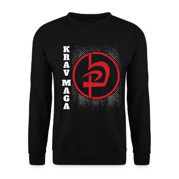 Krav Maga Apparel Israeli Self - Unisex Sweatshirt - black - Front - Alina (178cm) & Michal (187cm)