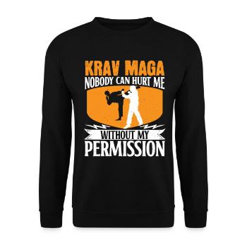 Krav Maga Apparel Israélien Self - Sweat-shirt Unisexe - noir - Devant - Alina (178cm) & Michal (187cm)