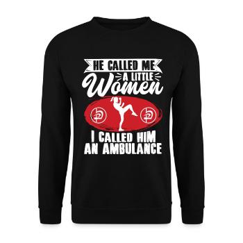 Krav Maga Apparel Israeli Self - Unisex Pullover - Schwarz - Vorne - Alina (178cm) & Michal (187cm)