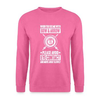 Bogenschütze Bogenschießen Bogen Archer Tir à l’arc - Sweat-shirt Unisexe - rose - Devant