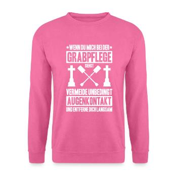 Friedhofsgärtner Friedhof Cemetery Gardener - Unisex Pullover - Pink - Vorne