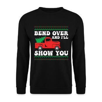 Wo glaubst du, wirst du einen Baum setzen, der - Unisex Pullover - Schwarz - Vorne - Alina (178cm) & Michal (187cm)
