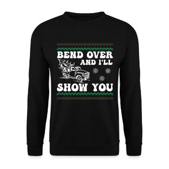 Wo glaubst du, wirst du einen Baum setzen, der - Unisex Pullover - Schwarz - Vorne - Alina (178cm) & Michal (187cm)