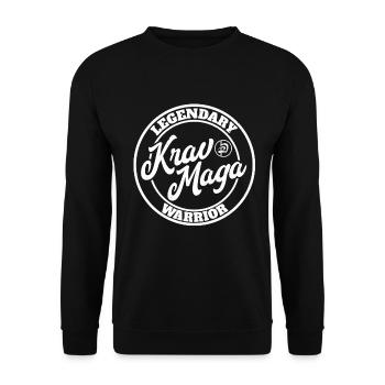 Krav Maga Apparel Israeli Self - Unisex Sweatshirt - black - Front - Alina (178cm) & Michal (187cm)