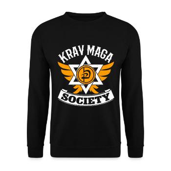 Krav Maga Apparel Israeli Self - Unisex Sweatshirt - black - Front - Alina (178cm) & Michal (187cm)