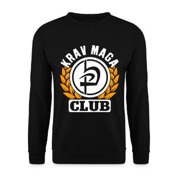 Krav Maga Apparel Israeli Self - Unisex Sweatshirt - black - Front - Alina (178cm) & Michal (187cm)