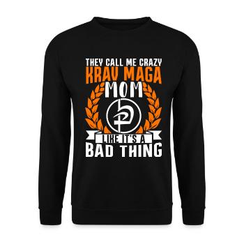 Krav Maga Apparel Israélien Self - Sweat-shirt Unisexe - noir - Devant - Alina (178cm) & Michal (187cm)
