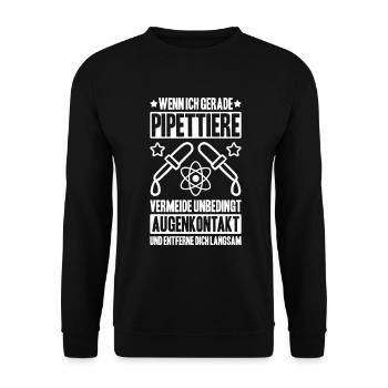 Biochemiker Biochemie Biochemistry Biochemist - Unisex Pullover - Schwarz - Vorne - Alina (178cm) & Michal (187cm)