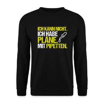 Biochemiker Biochimie Biochimie Biochimiste - Sweat-shirt Unisexe - noir - Devant - Alina (178cm) & Michal (187cm)