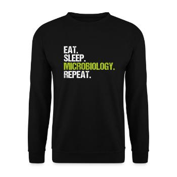 Microbiology Microbiologist Biology Biologist - Unisex Sweatshirt - black - Front - Alina (178cm) & Michal (187cm)