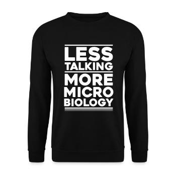 Microbiology Microbiologist Biology Biologist - Unisex Sweatshirt - black - Front - Alina (178cm) & Michal (187cm)