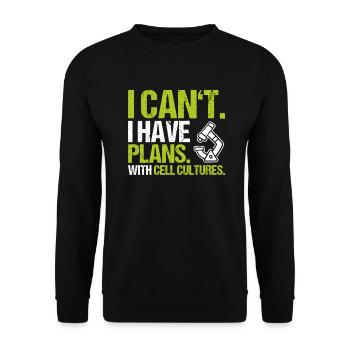 Microbiology Microbiologist Biology Biologist - Unisex Sweatshirt - black - Front - Alina (178cm) & Michal (187cm)