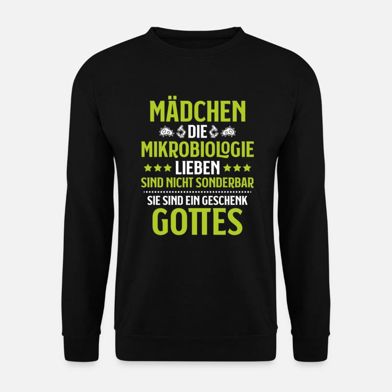 Mikrobiologie Mikrobiologe Biologie Biologe - Unisex Pullover - Schwarz