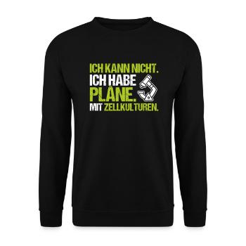 Mikrobiologie Mikrobiologe Biologie Biologe - Unisex Pullover - Schwarz - Vorne - Alina (178cm) & Michal (187cm)