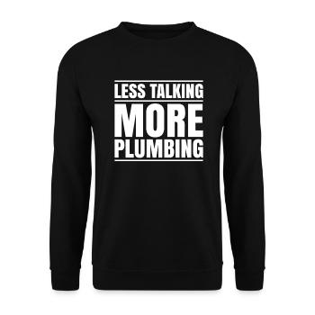 Plant mechanic plumber plumber sanitary heating - Unisex Sweatshirt - black - Front - Alina (178cm) & Michal (187cm)