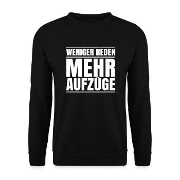 Elevator Fitter Elevator Mechanic Elevator Mechanic - Unisex Sweatshirt - black - Front - Alina (178cm) & Michal (187cm)