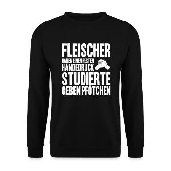 Boucher boucher boucher - Sweat-shirt Unisexe - noir - Devant - Alina (178cm) & Michal (187cm)