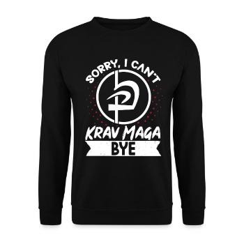 Krav Maga Apparel Israeli Self - Unisex Sweatshirt - black - Front - Alina (178cm) & Michal (187cm)