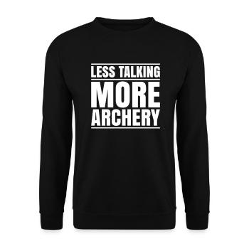 Bogenschütze Bogenschießen Bogen Archer Tir à l’arc - Sweat-shirt Unisexe - noir - Devant - Alina (178cm) & Michal (187cm)