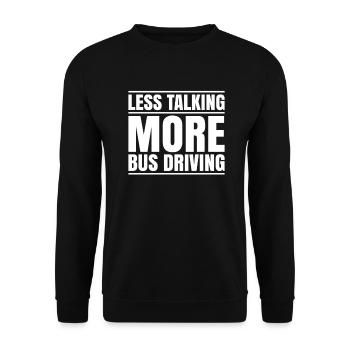 Bus Driver Bus Driver Busman School Bus Driver - Unisex Sweatshirt - black - Front - Alina (178cm) & Michal (187cm)