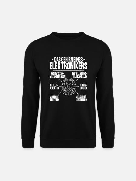Elektroniker Elektriker Electrician Lineman - Unisex Pullover - Schwarz
