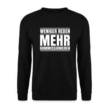 Fachkraft für Lagerlogistik Warehouse Worker Lager - Unisex Pullover - Schwarz - Vorne - Alina (178cm) & Michal (187cm)