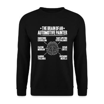 Peintre de véhicules Peintre automobile - Sweat-shirt Unisexe - noir - Devant - Alina (178cm) & Michal (187cm)