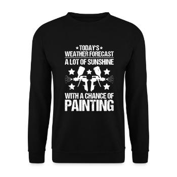 Peintre de véhicules Peintre automobile - Sweat-shirt Unisexe - noir - Devant - Alina (178cm) & Michal (187cm)