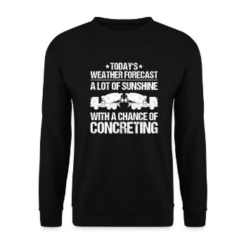 Betonbauer Stahlbetonbauer Ouvrier du béton - Sweat-shirt Unisexe - noir - Devant - Alina (178cm) & Michal (187cm)