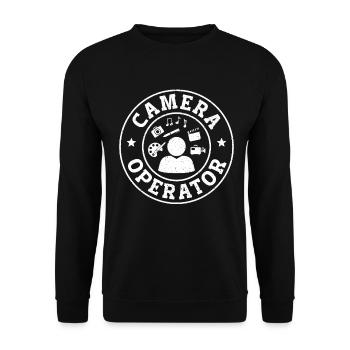 Artist Camera Operator - Unisex Pullover - Schwarz - Vorne - Alina (178cm) & Michal (187cm)