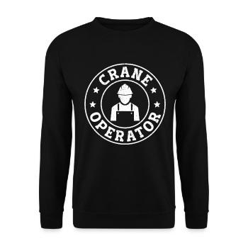 Construction Crane Operator - Unisex Pullover - Schwarz - Vorne - Alina (178cm) & Michal (187cm)