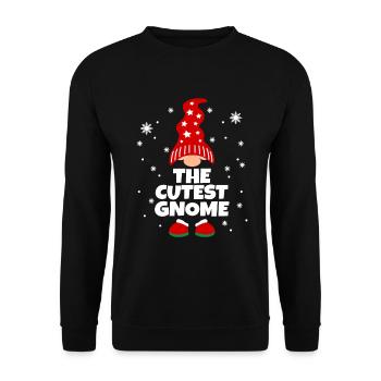 Assortiment de pyjamas de famille Gnome le plus mignon - Sweat-shirt Unisexe - noir - Devant - Alina (178cm) & Michal (187cm)
