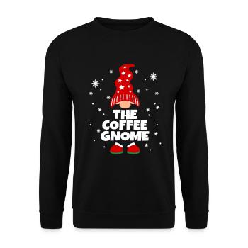 Drôle de pyjama familial Coffee Gnome Matching - Sweat-shirt Unisexe - noir - Devant - Alina (178cm) & Michal (187cm)