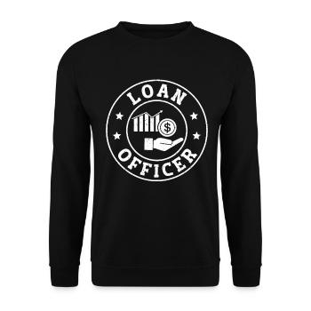 Finance and Accounting Loan - Unisex Sweatshirt - black - Front - Alina (178cm) & Michal (187cm)