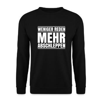 Abschlepper Abschleppdienst Tow Truck Driver - Unisex Pullover - Schwarz - Vorne - Alina (178cm) & Michal (187cm)