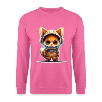 Mignon Fox Space Astronaute Planète Espace - Sweat-shirt Unisexe - rose - Devant