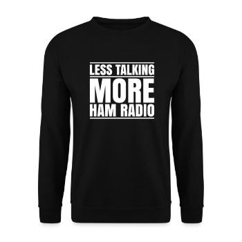 Amateurfunker Amateurfunk Radio Ham Amateur Radio - Unisex Sweatshirt - black - Front - Alina (178cm) & Michal (187cm)