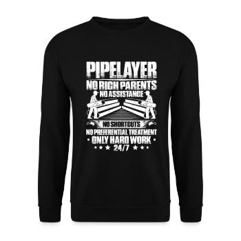 Pipeline Constructor Pipeline Construction Pipelayer - Unisex Sweatshirt - black - Front - Alina (178cm) & Michal (187cm)