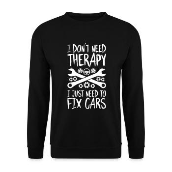 Mécatronicien automobile Mécanicien automobile Mécanicien automobile - Sweat-shirt Unisexe - noir - Devant - Alina (178cm) & Michal (187cm)