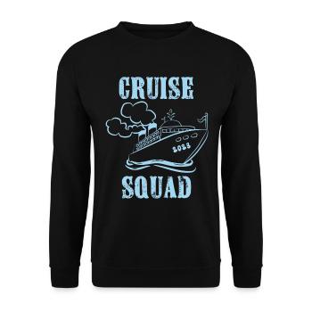 Maillot Family Cruise Squad 2023, groupe assorti - Sweat-shirt Unisexe - noir - Devant - Alina (178cm) & Michal (187cm)