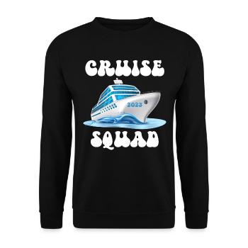 Chemise Family Cruise Squad 2023, groupe assorti - Sweat-shirt Unisexe - noir - Devant - Alina (178cm) & Michal (187cm)