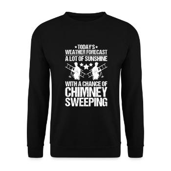 Schornsteinfeger Kaminkehrer Ramoneur - Sweat-shirt Unisexe - noir - Devant - Alina (178cm) & Michal (187cm)