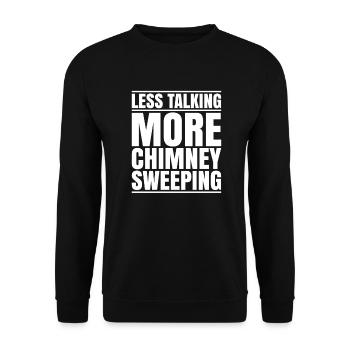 Schornsteinfeger Kaminkehrer Ramoneur - Sweat-shirt Unisexe - noir - Devant - Alina (178cm) & Michal (187cm)